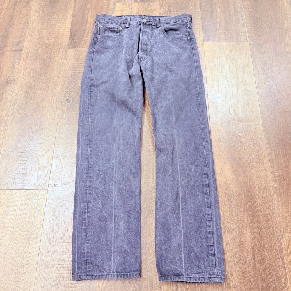 Y2K Levi's 501 Mens 34x34 (Fits 32x30) Washed Purple Acid Wash Jeans